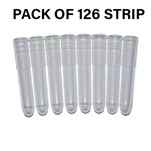 Tarson 8 Tubes Strip Without Cap, PP Body Confirming to USP Class VI, 510083 (Pack of 120)