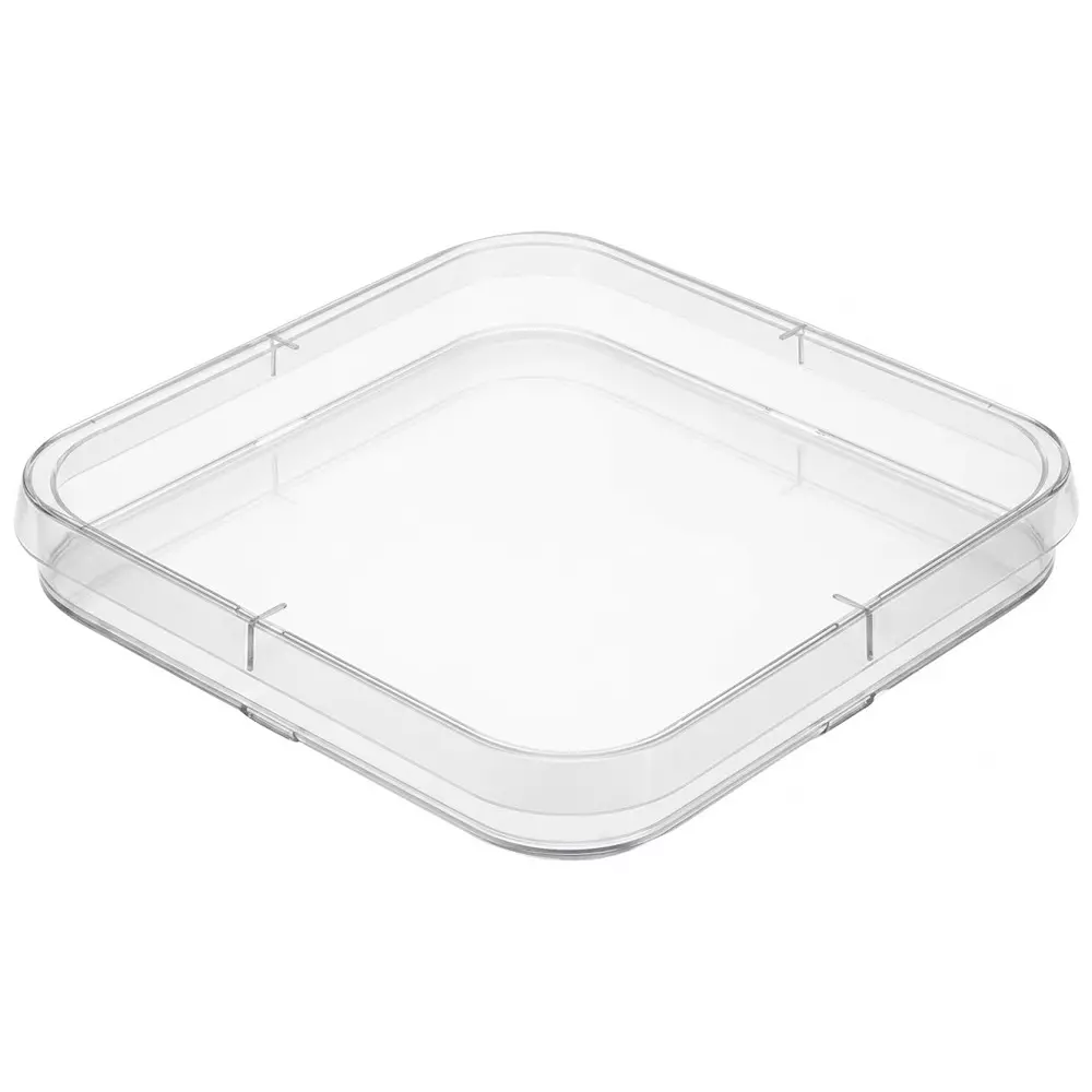 ABDOS 120 mm Petri Dish Square Shape Gamma Sterile Non-Vent No Compartment 126 mm Diameter and 16.3 mm Height, P10880 (Pack of 180)
