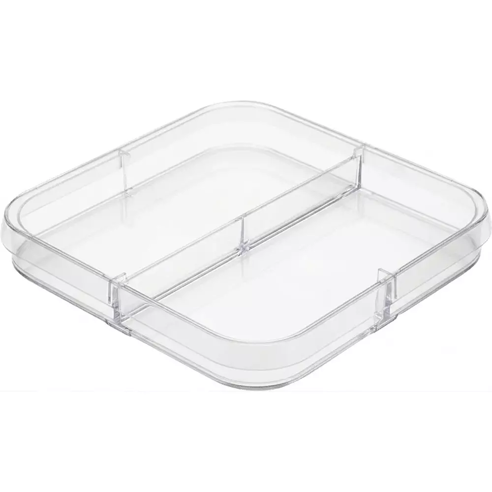 ABDOS 120 mm Petri Dish Square Shape Gamma Sterile 4 Vents 2 Compartment 126 mm Diameter and 16.3 mm Height, P10891 (Pack of 180)