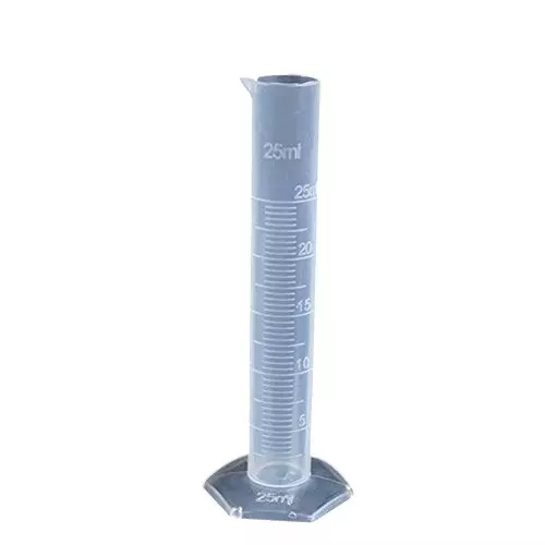WKM 25 ml Graduated Polypropylene Measuring Cylinder KT62MC