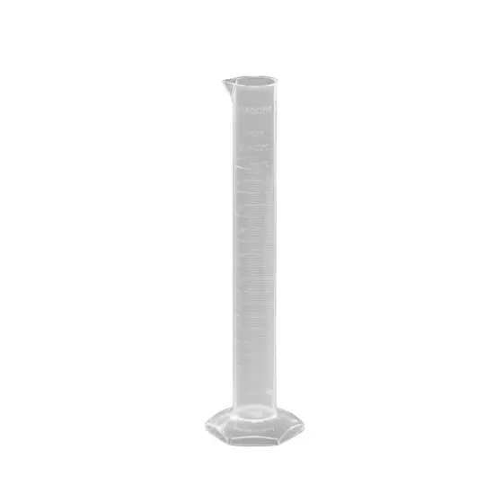 Tarson 10 ml Measuring Cylinder Translucent White Polypropylene Class B with Graduations, 345010 (Pack of 3)
