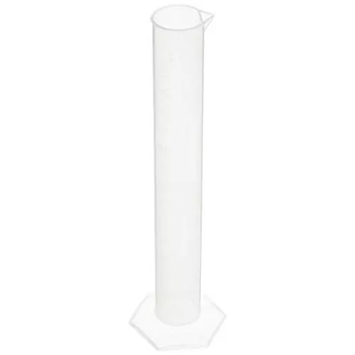 WKM 250 ml Clear Polypropylene Graduated Measuring Cylinder KT109I (Pack of 2 Pcs)