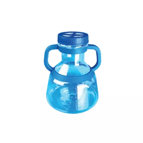 Tarson High Efficiency Erlenmeyer Cell Culture Flask Sterile, PETG with Blue HDPE Vented Closure (Pack of 4)