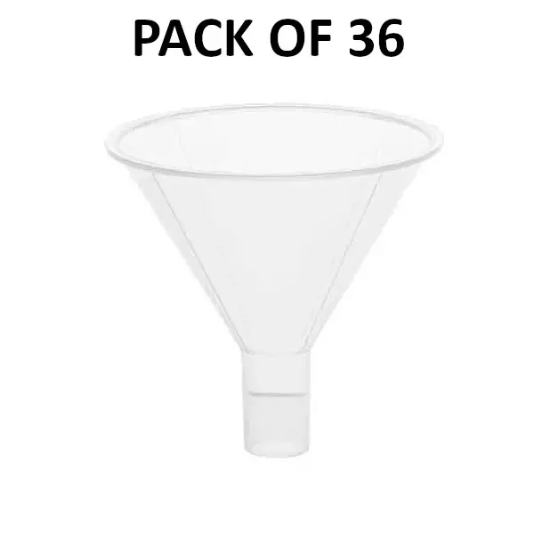 Supertek 150 mm Powder Funnel Clear PP (Polypropylene) Body, CH11091/4 (Pack of 36)