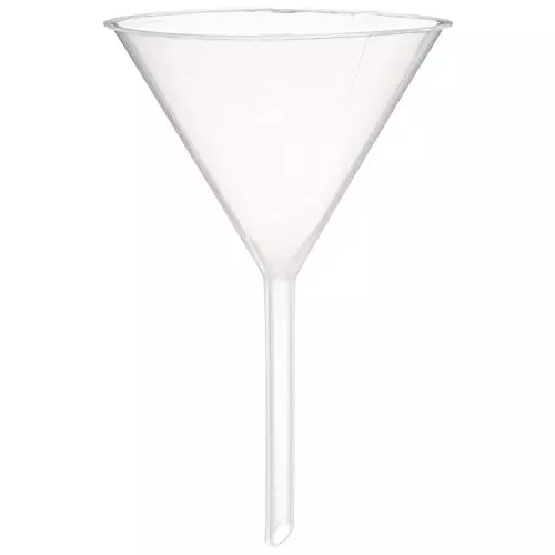WKM Polypropylene Analytic Funnel with Long Stem for Chemistry Labs
