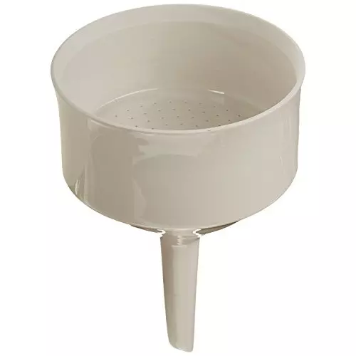 WKM 56.55 Cubic Inches Capacity Porcelain Buchner Funnel with Fixed Perforated Plate KT34BF