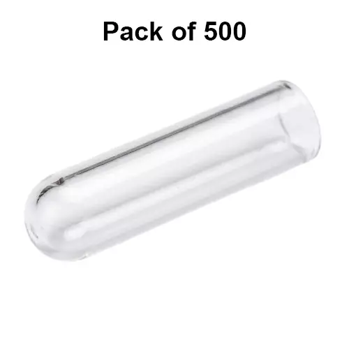 Tarson Ria Vial in Clear Polypropylene Body, 12 mm Diameter x 40 mm Height Used for Serology, 850066 (Pack of 500)