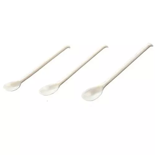AS ONE White Plastic Spoon SCC 180 mm, 4-2961-03 (Bag of 10 pcs)