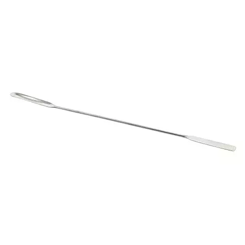 WKM Micro Spatula Double-Ended Scoop & Flat Type Stainless Steel Rust-Free 15 cm Length, ‎WKM-ST (Pack of 5 Pcs)