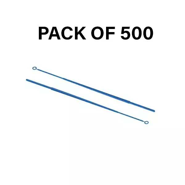 Abdos 1 µl Calibrated Soft Inculation Loop White Color 200 mm Length Packed in Sleeve of 10, P11977 (Pack of 500)
