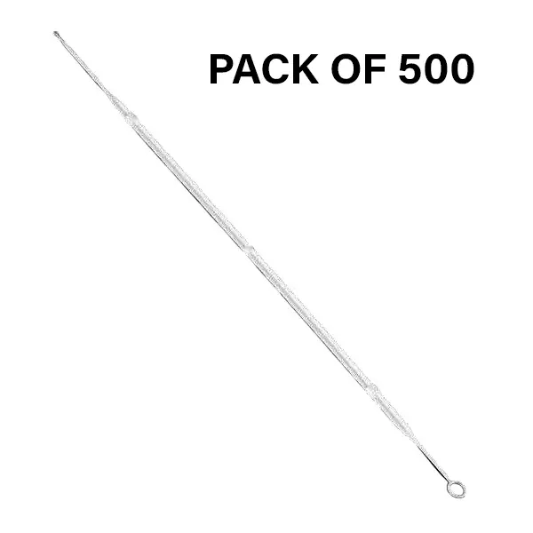 Abdos 10 µl Calibrated Soft Inculation Loop and Incorporated Needle Blue Color 200 mm Length Individually Wrapped, P11988 (Pack of 500)