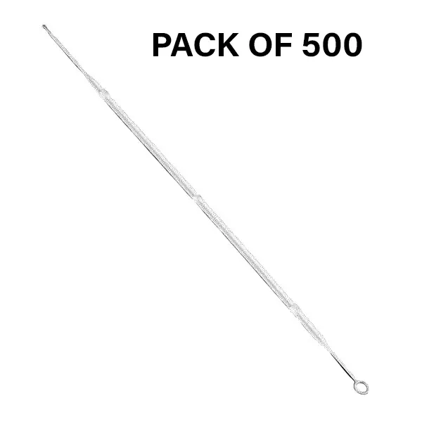 Abdos 10 µl Calibrated Soft Inculation Loop and Incorporated Needle Blue Color 200 mm Length Packed in Sleeve of 10, P11987 (Pack of 500)