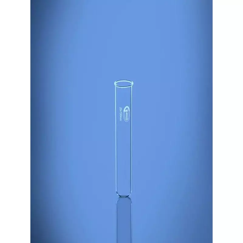 Glassco 15 ml Re-usable Test Tube With Rim 097.215.04A (Pack of 100)