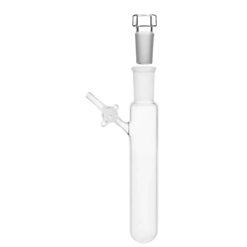 ABGIL Borosilicate Glass Reaction Tube Single Neck, Schlenk Line with Stopper, 250 ml Capacity, Socket Size B-24(24/29), ABG4159