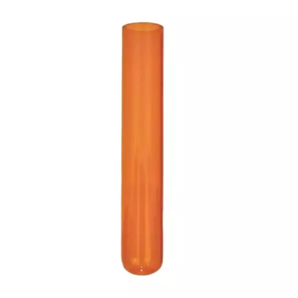 ABGIL Borosilicate Glass Test Tube without Rim Amber Color, 12 mm Dia, 75 mm Height, ABG3933 (Pack of 100)