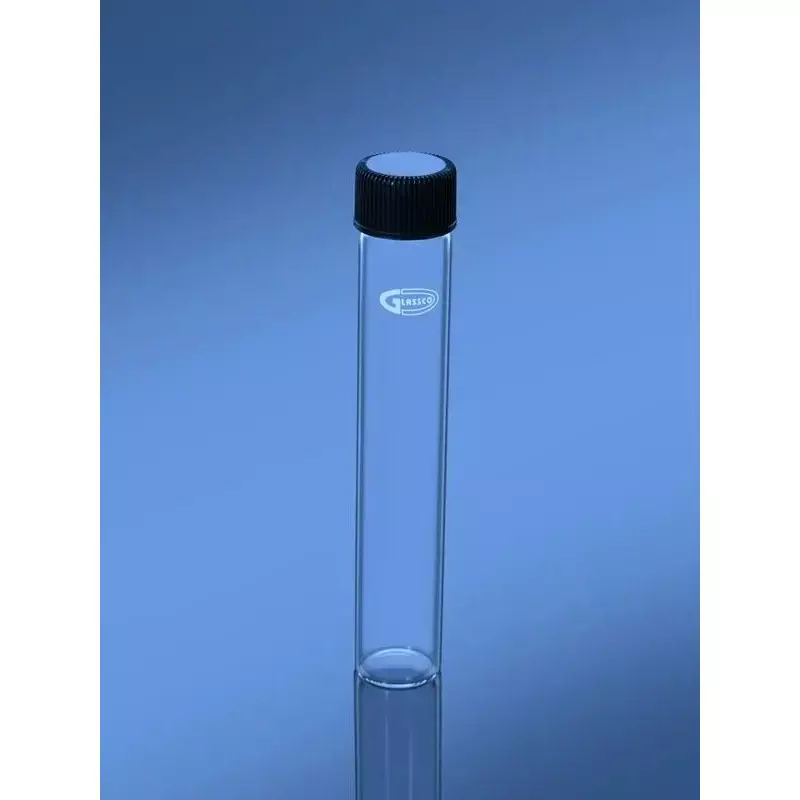 Glassco 30 ml Reusable Culture Media Flat Bottom Tubes 083.202.03 (Pack of 100)
