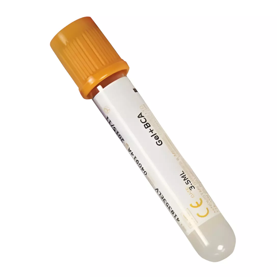 GENERIC 3.5 ml Vacuum Blood Sampling Collection Tube Plain Gel with Yellow Cap (Pack of 100)