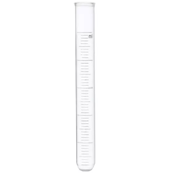 ABGIL Borosilicate Glass Test Tube Graduated with Rim, 10 ml Capacity, ABG3945