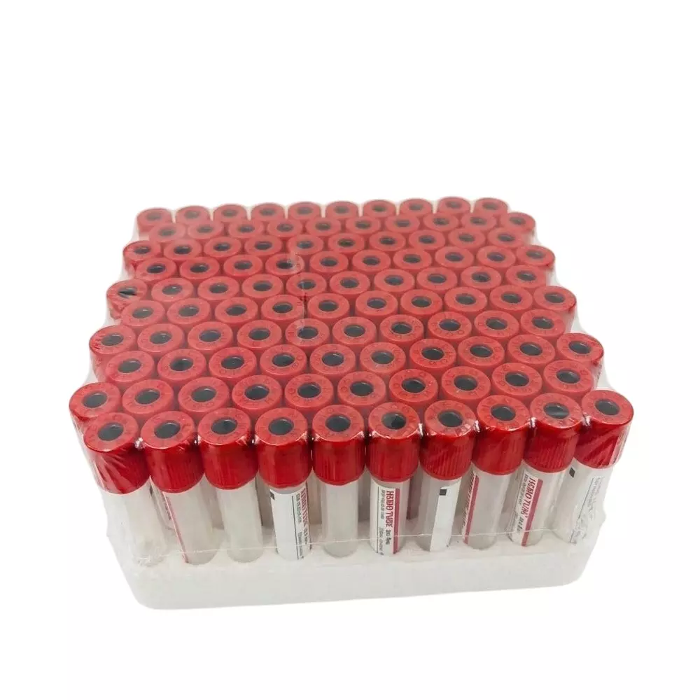 FAIRBIZPS Non Vacuum Blood Collection Tube 4 ml Capacity Red Top, FSBR010526 (Pack of 100)