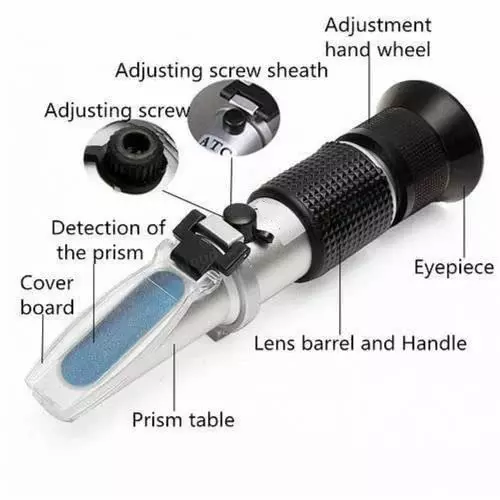 Bysafe Refractometer With ATC, 58-92% Range and 0.002 Division for Laboratories, PD-E9YS-ZPJC