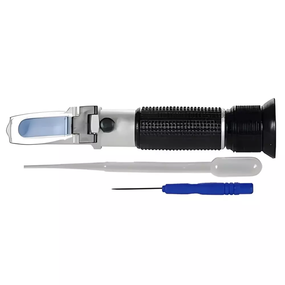 Bysafe Hand Salinity Refractometer With ATC, 0-100 ppt of Salinity and 1.000 to 1.070 Specific Gravity Range for Laboratories, PR-OJ9H-YQC3