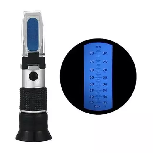 Bysafe Refractometer With ATC, 45-82% Range and 0.002 Division for Laboratories, XY-S2CH-CG6A