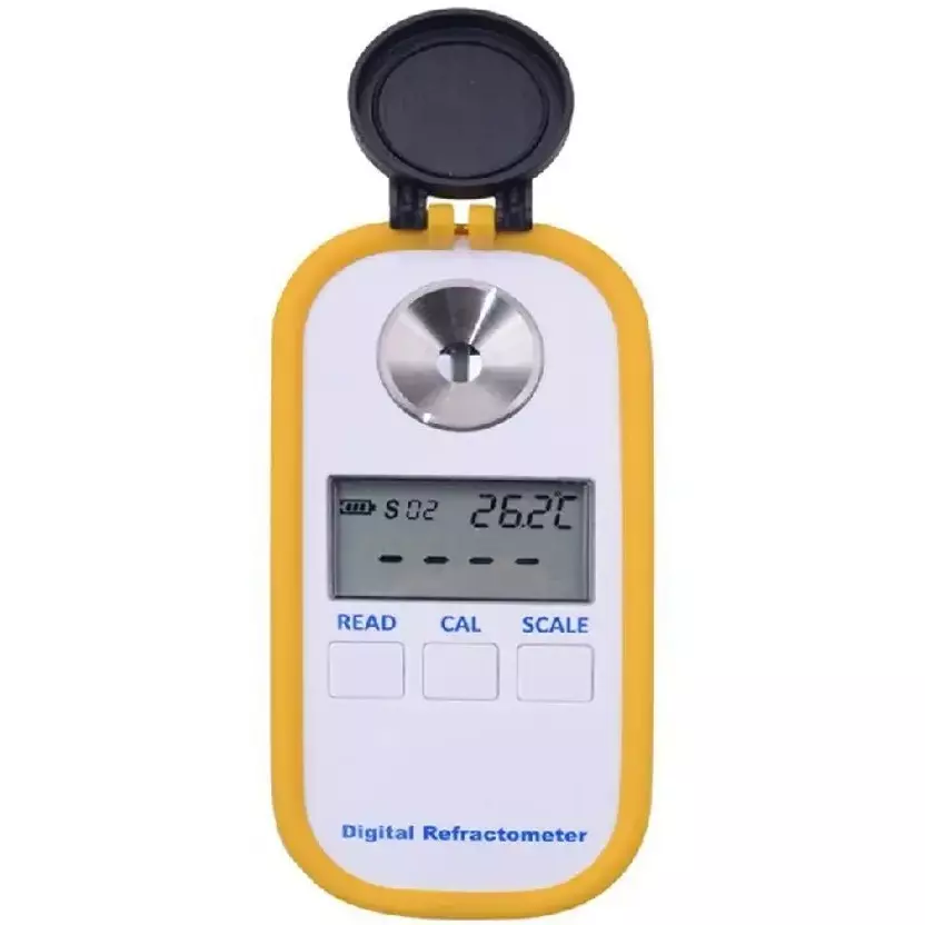 LARK Digital Urea Refractometer Hand Held Type 0-51% Brix Range and 1.3330 - 1.4056 nD Refractive Index, 0-51