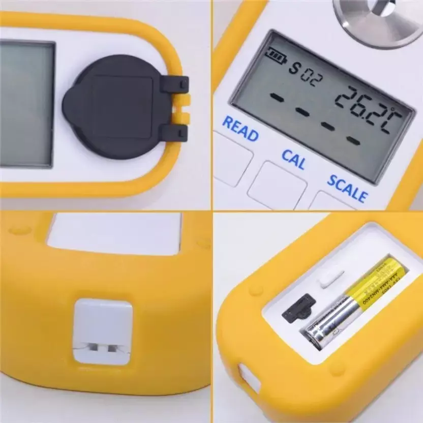 LARK Digital Urea Refractometer Hand Held Type 0-51% Brix Range and 1.3330 - 1.4056 nD Refractive Index, 0-51