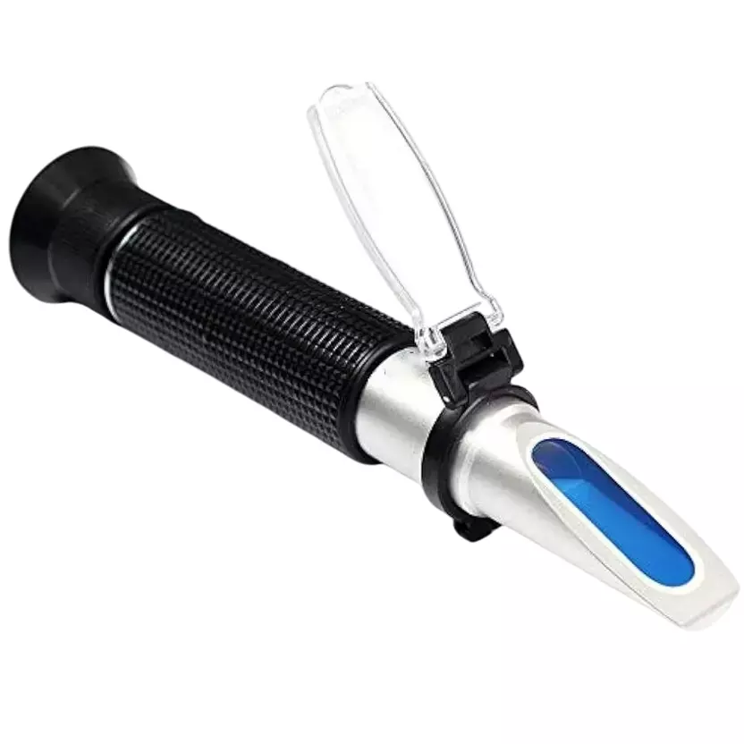 LARK Refractometer Hand Held Type 58-92% Brix Range with Calibration Solution for Brandy, Beer, Fruits, LARK 58-92
