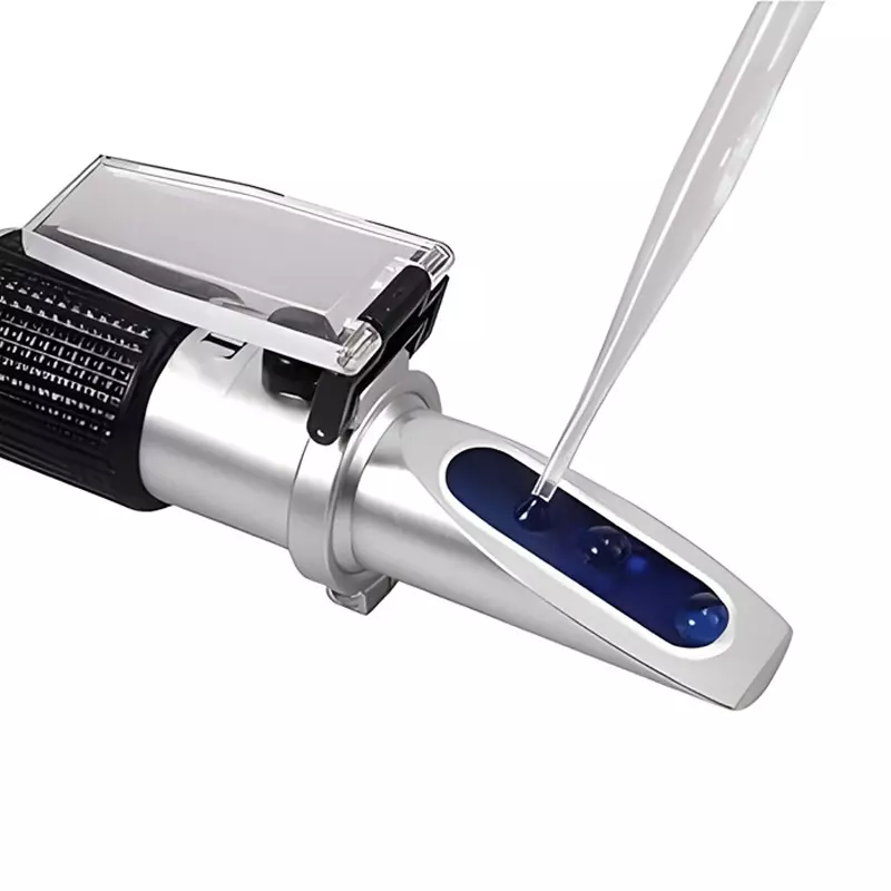 Bysafe 3-in-1 Honey Refractometer With ATC, Moisture 12-27%, Brix 58-90%, Baume 38-43% Range for Laboratories, 5J-OGJT-0D8H