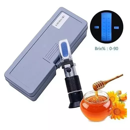 Bysafe Brix Hand Held Refractometers With ATC, 0-90% Range and 0.005 Division for Laboratories, JQ-K813-PT8L