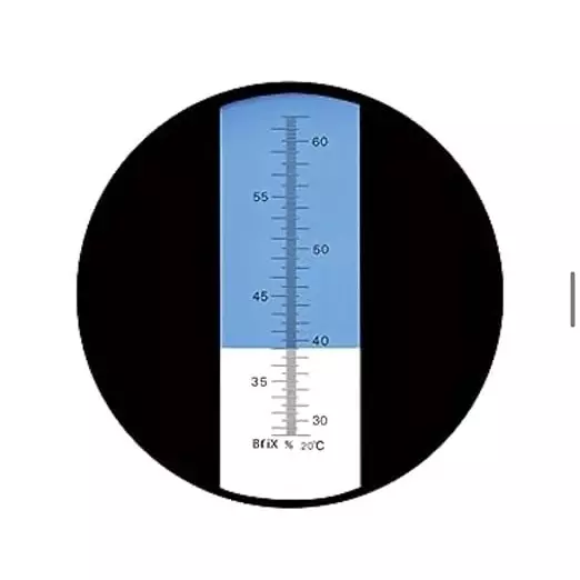 Bysafe Brix Hand Held Refractometers With ATC, 28-62% Range for Sugar Content Measurement in Laboratories, 12-6QOS-67CR