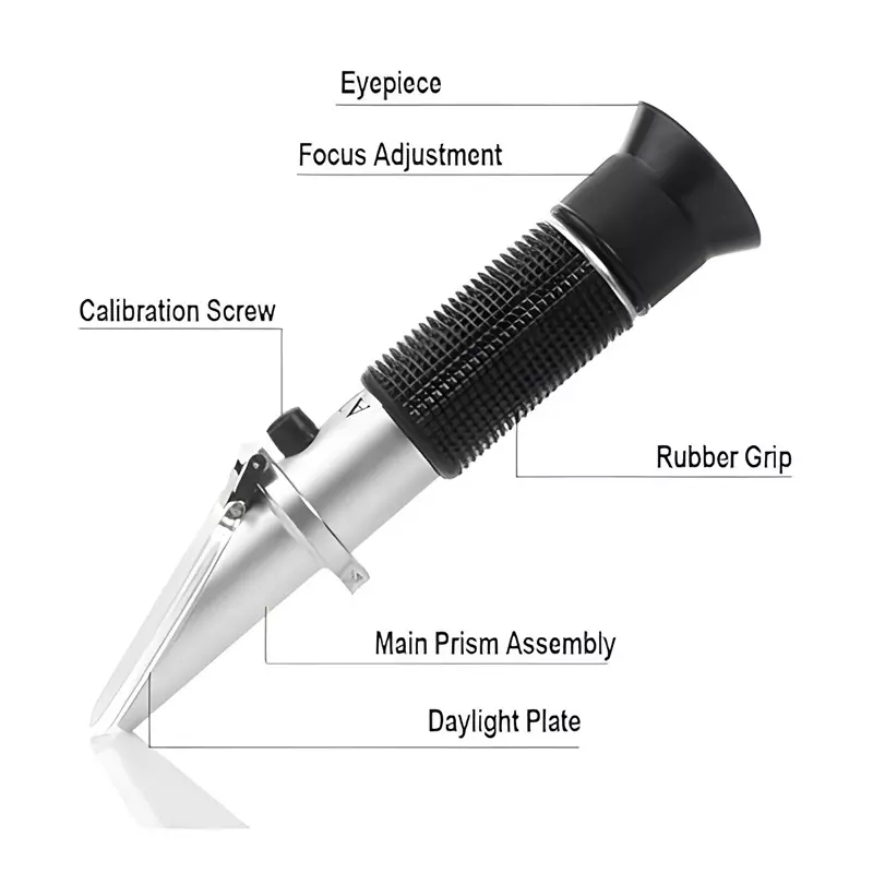 Bysafe Hand Refractometer With ATC, 0-32% Range and 0.002 Division for Laboratories, O2-KN2D-ABNY