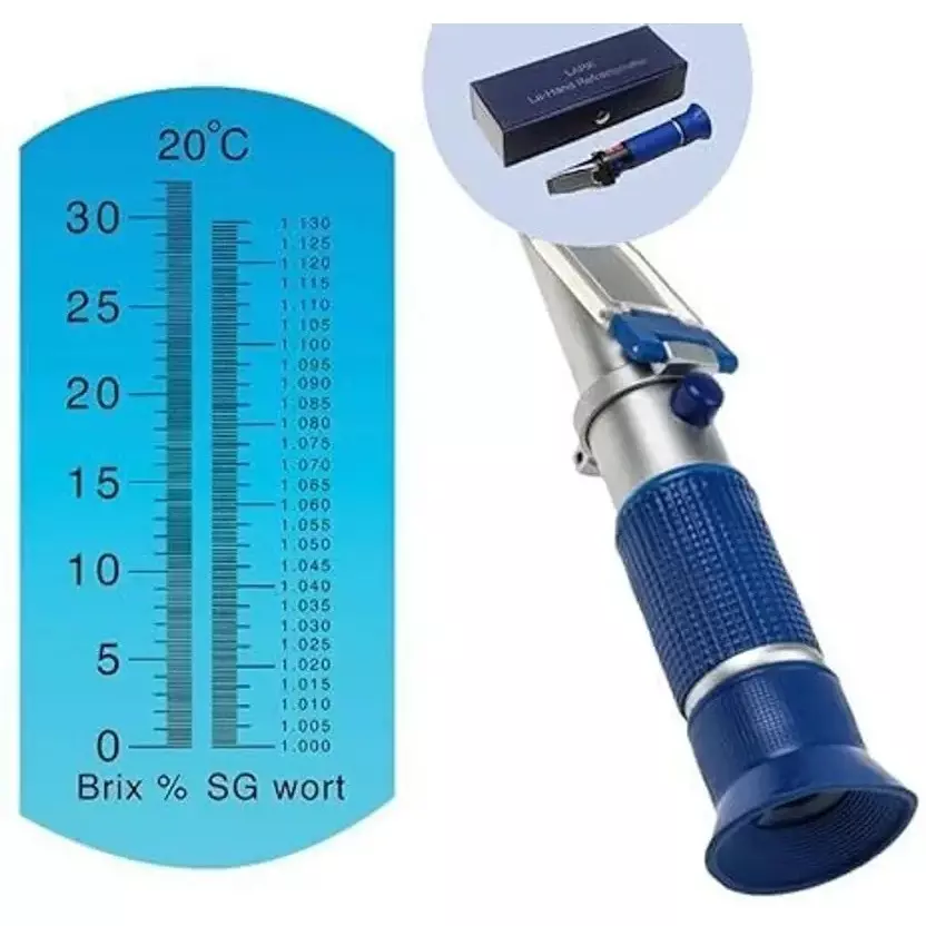 LARK Refractometer Hand Held Type 0-32% Brix Range for Measuring Sugar Content in Food Industry