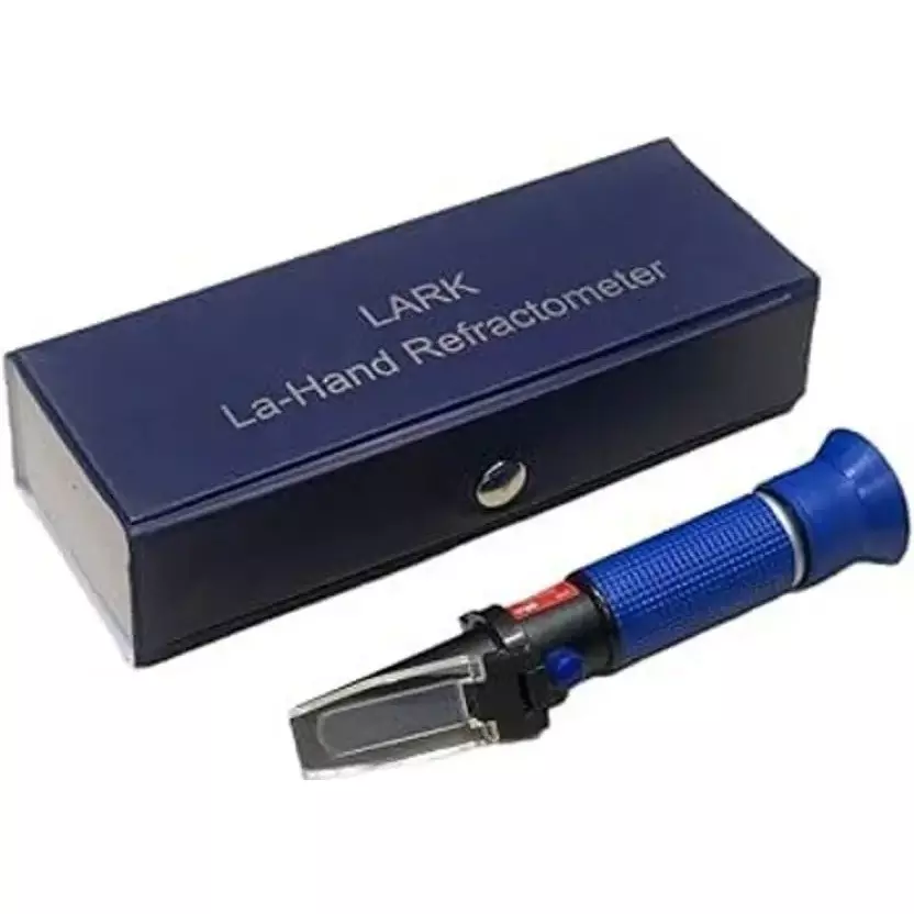 LARK Refractometer Hand Held Type Pocket Size 0-50% Brix Range with ATC Manual, LARK 0-50