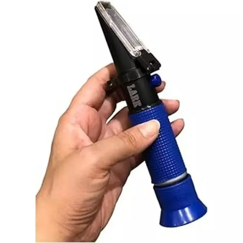 LARK Refractometer Hand Held Type Pocket Size 0-50% Brix Range with ATC Manual, LARK 0-50