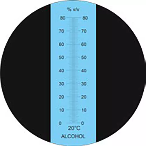 Acutek HR Series Hand Refractometer 0 to 80% v/v for Alcohol, Ref-Alc