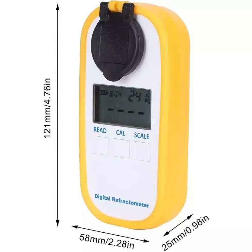 LARK Digital Refractometer Hand Held Type 0-94% Brix Range for Sugar & Honey, RI-0-94