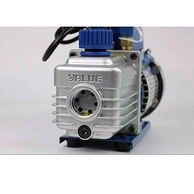 Value Double Stage Vacuum Pump 198 L/min Flow Rate 580 ml Oil Capacity 15.8 Kg, VE260N