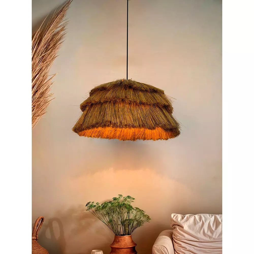 Fos Lighting Pendant Light 40 W Cane Natural, MunjaHay-18-HL1