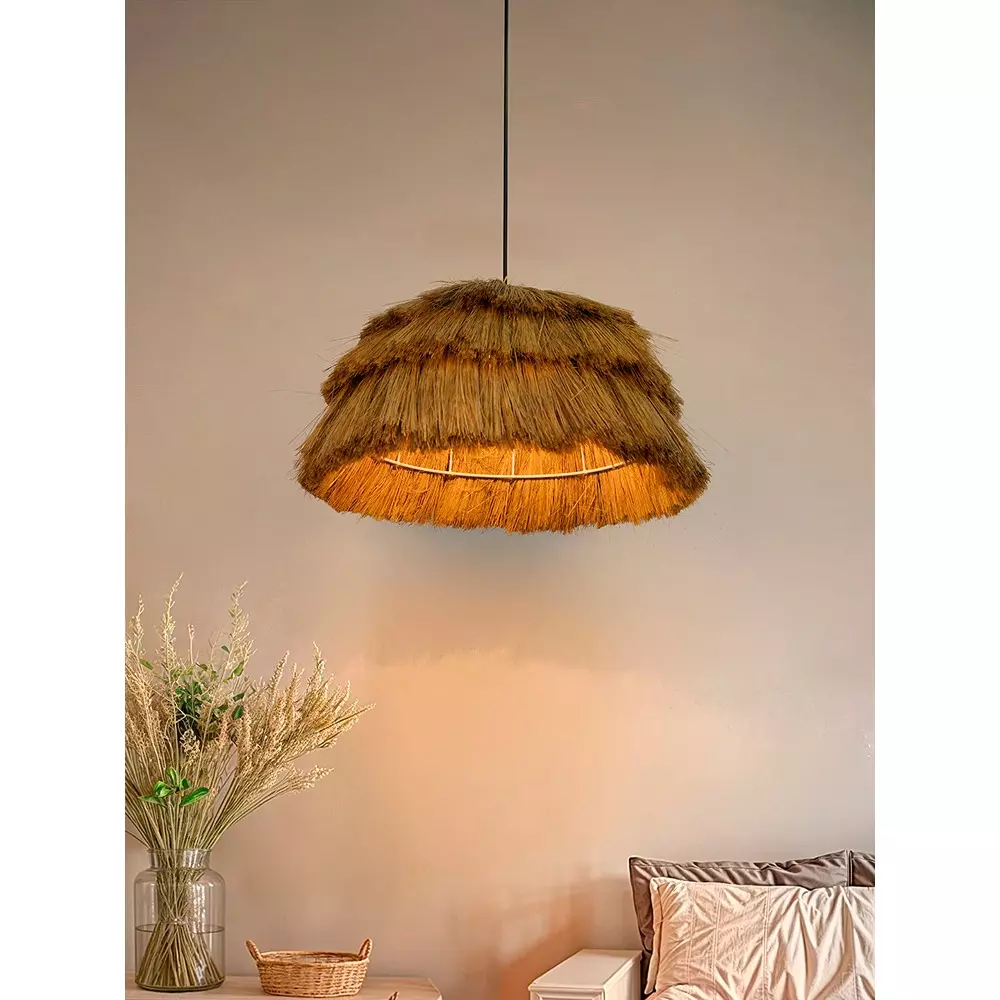 Fos Lighting Pendant Light 40 W Cane Natural, MunjaHay-18-HL1