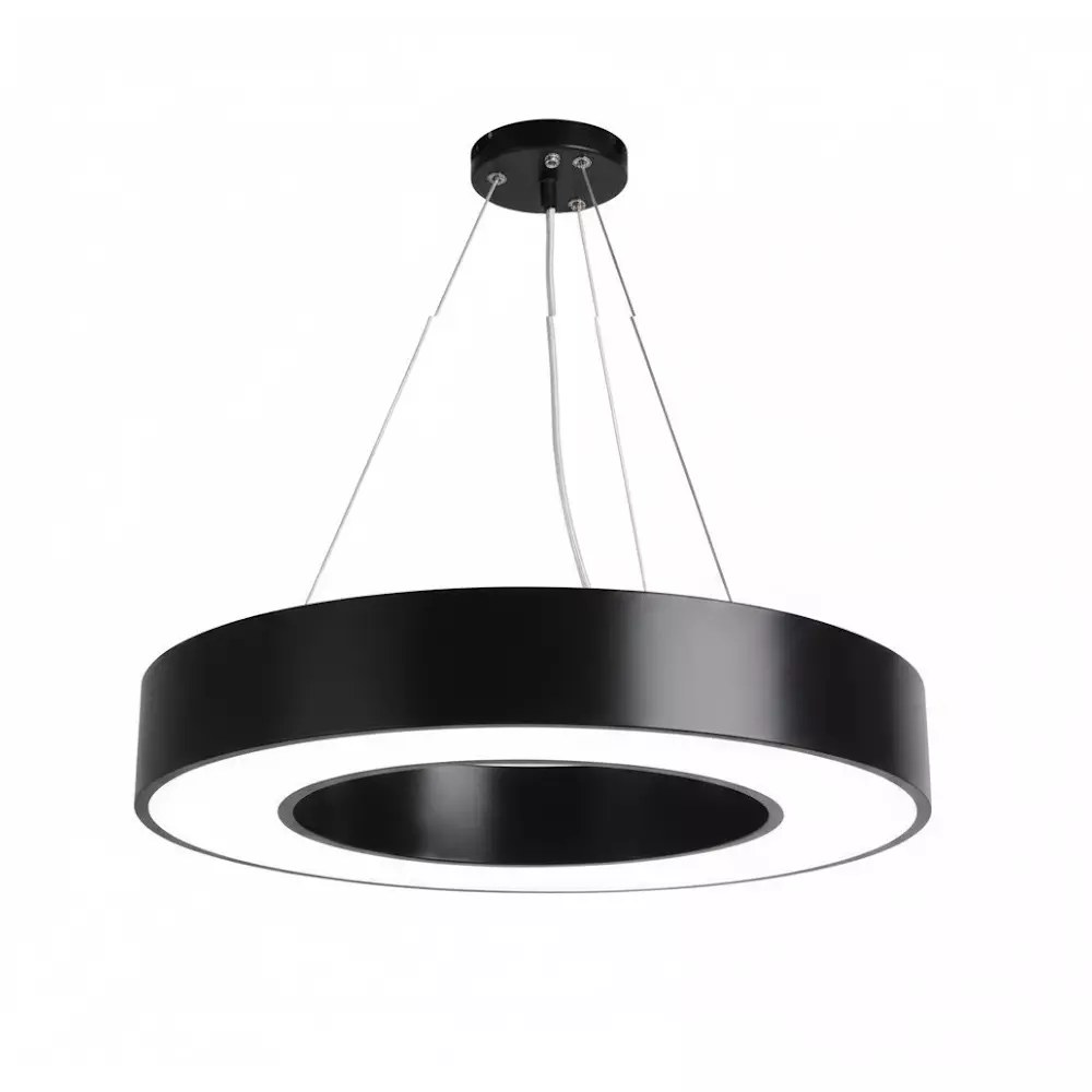ALT Donut Pendant Hanging Light Black Body Color 24 W Warm White Light Color, DONUT 400
