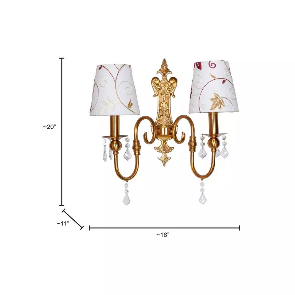 fos-lighting-wall-light-victoria-antique-brass-double-wall-sconce-with-white-kashmiri-embroidered-shades