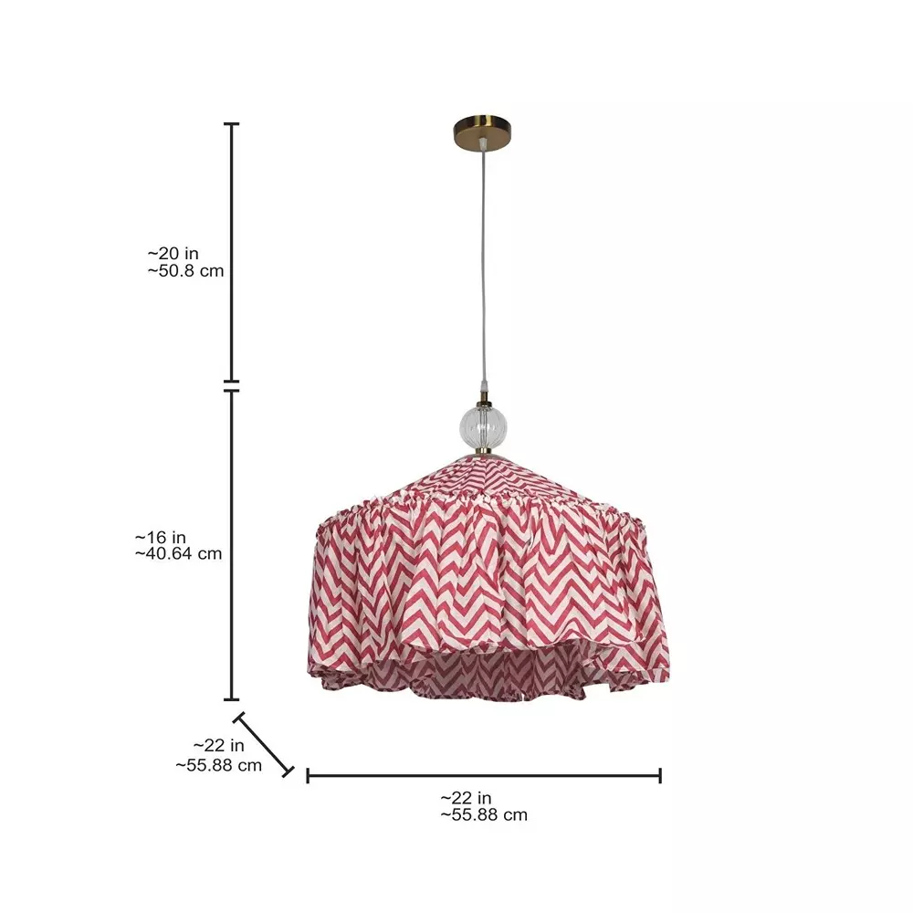 fos-lighting-hanging-light-country-style-maroon-chevron-fabric-pendant-light-with-glass-accent