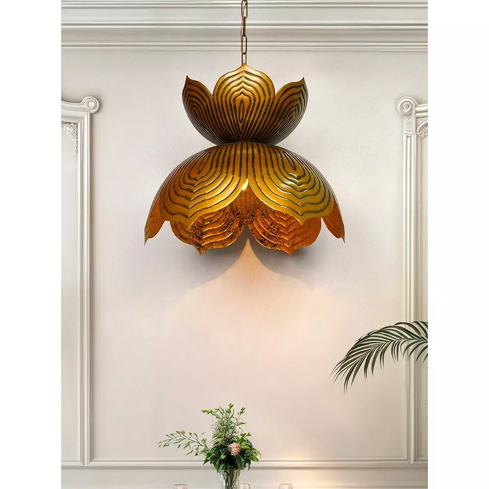 fos-lighting-hanging-light-auspicious-renge-lotus-24-inch-pendant-light--antique-brass-finish