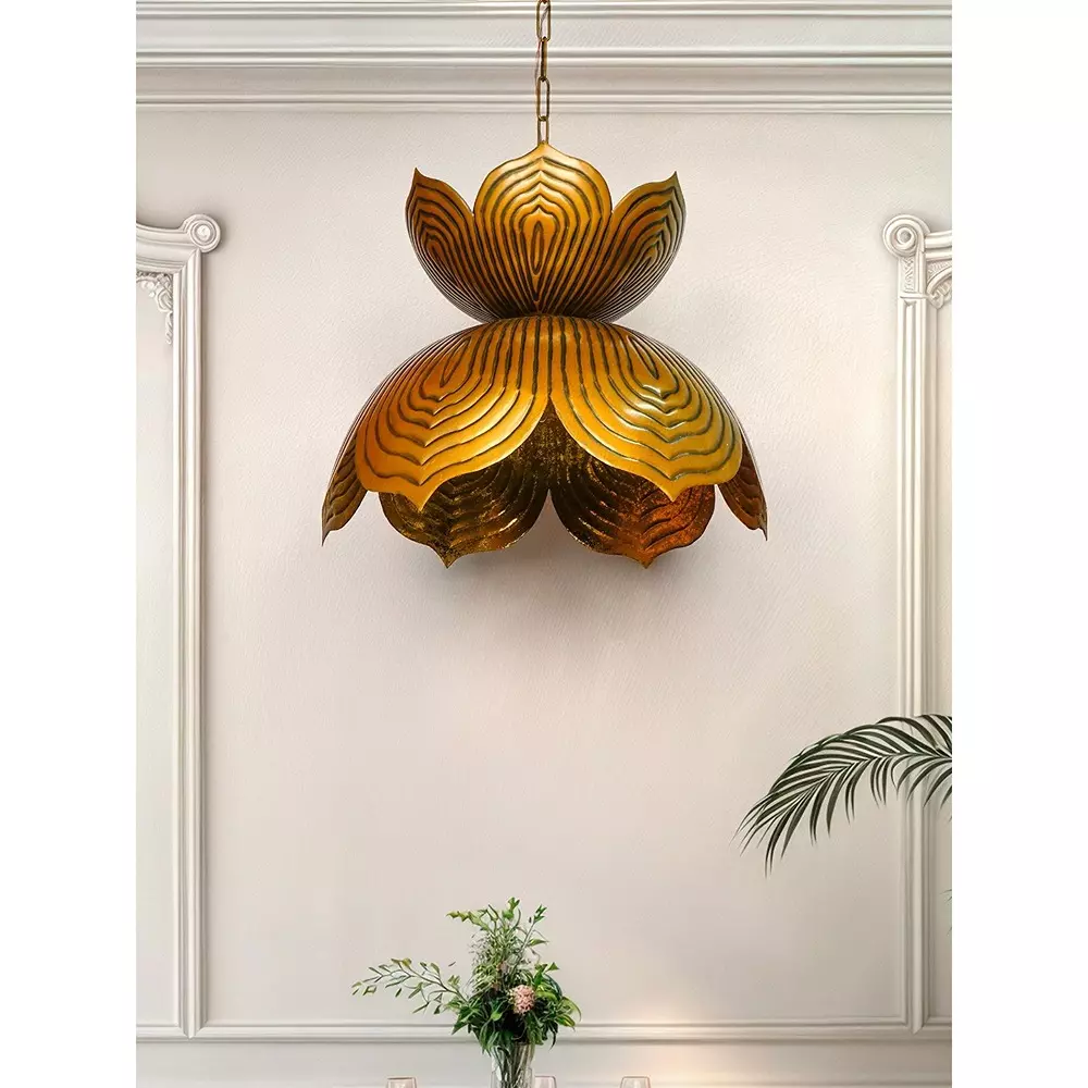 fos-lighting-hanging-light-auspicious-renge-lotus-24-inch-pendant-light--antique-brass-finish