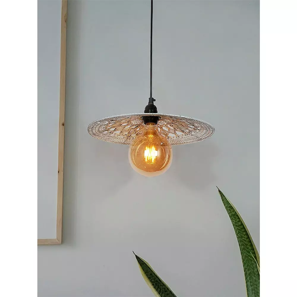 fos-lighting-hanging-light-white-knitted-wire-woven-disc-pendant-light