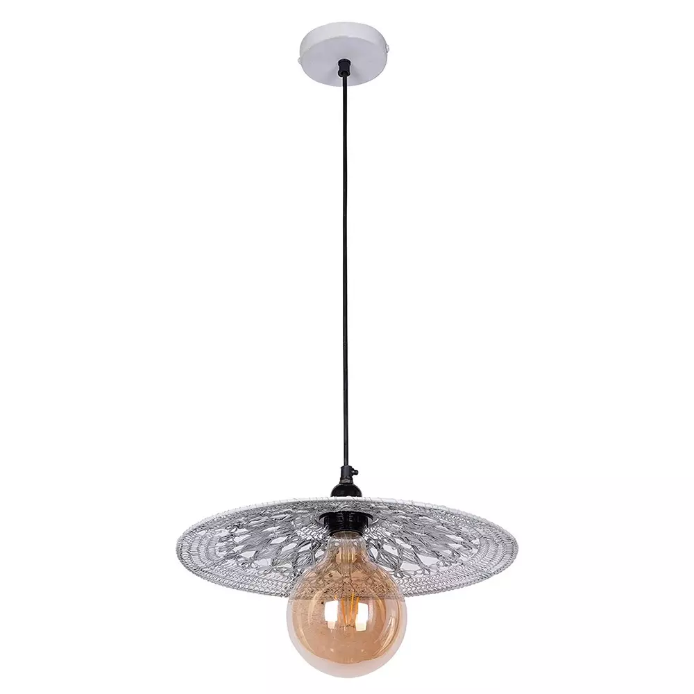 fos-lighting-hanging-light-white-knitted-wire-woven-disc-pendant-light