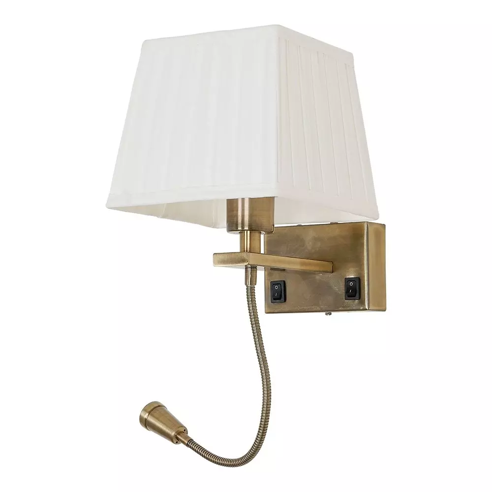 Fos Lighting Wall Light Transitional Bedside Wall Sconce with Flexible LED Reading Light