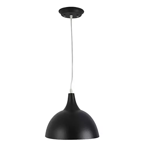 ELIANTE Single Hanging Light Bronze Metal AC Semi Flush Mount Without Bulb, M-4-HL-BK-YE